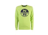 North Sails Maglia Pullover Da Uomo Con Scollo Tondo, Maniche Lunghe, Taglia:M, Colore:Verde (0453)