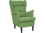 Vidaxl Poltrona In Velluto Verde Chiaro