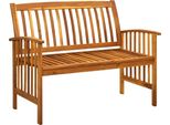 Syfax™ Panchina Da Giardino Con Cuscino 119 Cm Legno Massello D'acacia