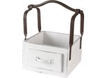 Cestino Clayre & Eef 24X19X28 Cm Legno Bianco