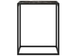 Tavolo Consolle Nero 60X35X75 Cm In Vetro Temperato
