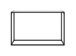 Syfax™ Tavolo Consolle Bianco 120X35X75 Cm In Vetro Temperato