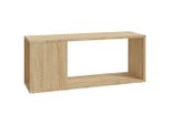 Vidaxl Mobile Tv Rovere Sonoma 80X24X32 Cm Materiale A Base Di Legno