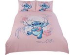Lilo & Stitch - Set Di Lenzuola "Aloha"" TA12563 (Letto Singolo) (Rosa-Grigio)"