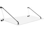 Glaszentrum Hagen - 120X90 Cm Schizzo Di Vetro Trasparente - Trasparente Con Supporto Nero. Supporto Nero
