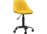 Vidaxl Sedia Da Pranzo In Velluto Giallo Senape