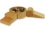 Parco Giochi In Schiuma Con Piscina Rotonda 90X30 Velvet Soft Caramel + 200 Palline: Beige, Oro Antico, Oro, Nero