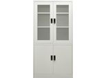 Syfax™ Armadio Per Ufficio Grigio Chiaro 90X40X180 Cm In Acciaio