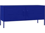 Mobile Tv Blu Navy 105X35X50 Cm In Acciaio