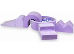 Parco Giochi In Schiuma Con Piscina Rotonda 90X30 Velvet Soft Purple + 5 Elementi + 200 Palline: Bianco, Madreperla, Erica