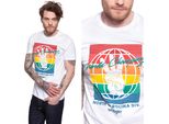 Wrangler Uomo, Maglietta Ss Globe Tee, M, Bianco, Sport, Tshirt, Camicia