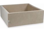 Piscina Asciutta 110X110X40Cm Velvet Soft Beige Senza Palline