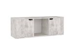 Mobile Tv Grigio Cemento 88,5X27,5X30,5 Cm Materiale A Base Di Legno