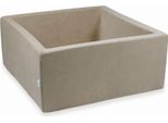 Piscina Asciutta 90X90X40Cm Velvet Soft Beige Senza Palline