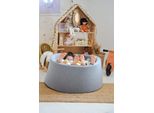 Bacino Di Asciugatura 130X40Cm Grigio Con 700 Palline: Bianco, Argento
