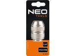 Neo Tools Mandrino Per Maschi, Portautensili, Avvitatore/Trapano A Batteria, Adattatore Per Maschi Da 1/4 Di Pollice, Per Filettature M3-M8, Crv