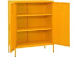 Syfax™ Armadietto Giallo Senape 80X35X101,5 Cm In Acciaio
