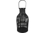 Lanterna Clayre & Eef Ø 23X39 Cm Bambù Nero