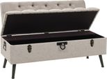 Syfax™ Cassapanca Con Schienale 110 Cm Crema In Tessuto
