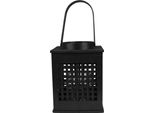 Lanterna Clayre & Eef 19X19X25 Cm Bambù Nero