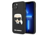 Karl Lagerfeld Klhcp13Skh3Dbk Custodia Rigida Per Iphone 13Mini 5,4 Czarny/Nero 3D Gomma Testa Di Karl