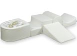 Parco Giochi In Schiuma Con Boucle White 100 Palline: Trasparente, Bianco, Madreperla, Oro Chiaro