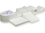 Il Più Grande Parco Giochi In Schiuma Con Piscina In Micro-Bouclé Bianco, 100 Palline: Trasparente, Bianca, Madreperla, Madreperla Rosa Chiaro, Madreperla Azzurra