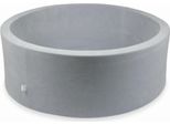 Bacinella 110X40Cm Velvet Soft Grigio Chiaro Senza Palline