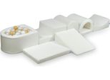 Il Più Grande Parco Giochi In Schiuma Con Una Piscina Micro Boucle White 100 Palline: Bianco, Madreperla, Beige