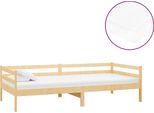 Vidaxl Letto Da Giorno Con Materasso 90X200 Cm In Legno Di Pino Massiccio