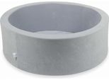 Bacinella 90X30Cm Velvet Soft Grigio Chiaro Senza Palline