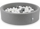 Piscina Grigia Asciutta 110X30 Con 400 Palline: Bianco, Madreperla, Grafite Metallizzata