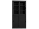 Syfax™ Armadio Ufficio Anta Scorrevole Antracite 90X40X180 Cm Acciaio