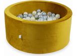 Piscina Di Palline 300 Pezzi 90X40 Velvet Gold: Argento, Opale, Oro Chiaro, Trasparente