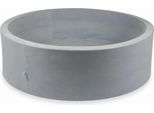 Bacinella 130X40Cm Velvet Soft Grigio Chiaro Senza Palline