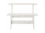 Syfax™ Tavolo Da Pranzo Con Panca Reine Bianco Legno Massello Di Pino