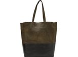 S.Oliver Pelle Borsa Shopper Borsa A Tracolla Shopper Khaki / Oliv Multico Verde Multicolore