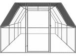 Vidaxl Gabbia Per Polli Da Esterno 3X8X2 M Acciaio Zincato