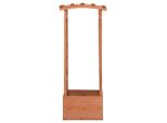 Vidaxl Fioriera Con Traliccio 49X39X117 Cm In Legno Di Abete