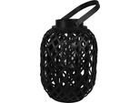 Lanterna Clayre & Eef Ø 22X29 Cm Bambù Nero