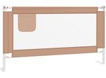 Vidaxl Protezione Letto Bambino Taupe 150X25 Cm Tessuto