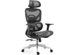 Sedia Da Ufficio Casa Dolce Terem, Nera, 69X62X106-116 Cm, Girevole E Regolabile In Altezza, In Plastica, Braccioli Regolabili