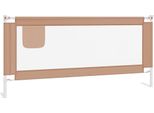 Vidaxl Protezione Letto Bambino Taupe 200X25 Cm Tessuto