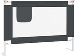 Vidaxl Protezione Letto Per Bambini Grigio Scuro 90X25 Cm Tessuto