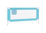 Vidaxl Protezione Letto Per Bambini Blu 180X25 Cm Tessuto