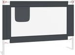Vidaxl Protezione Letto Bambino Grigio Scuro 100X25 Cm Tessuto