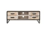 Syfax™ Mobile Porta Tv 110X30X41 Cm In Legno Massello Di Acacia