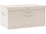 Vidaxl Scatola Portaoggetti In Tessuto 50X30X25 Cm Crema