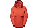 Giacca Con Cappuccio Seon 2L Hs Donna, Giacche Hardshell - Mammut, Colore:Terracotta, Taglia:Xs