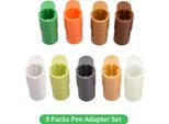9 Confezioni Di Set Di Adattatori Per Pennarelli Di Ricambio Per Sharpie/Bic/Crayola Compatibili Con Explore Air 3/Air 2/Air/Maker/Maker 3